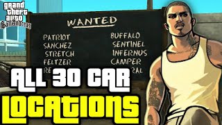 GTA San Andreas  All 30 ImportExport Vehicle Locations  All Export Vehicles Locations GTA SA [upl. by Yelram756]