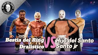 Hijo del Santo amp Santo jr vs Bestia del Ring amp Dralistico  Gira del Adios del Hijo del Santo [upl. by Valente]