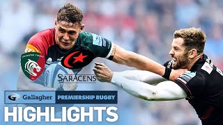 Leicester v Saracens  HIGHLIGHTS  Last Minute Drama In The Final  Gallagher Premiership 2122 [upl. by Notgnilliw536]