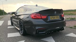 BMW M4 F82 w Fi Exhaust  LOUD Revs Accelerations POP amp BANGS [upl. by Suiluj]