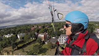 Urban Paragliding in the UK BournemouthPoole Coast Run [upl. by Sandye106]