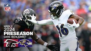 Atlanta Falcons vs Baltimore Ravens  2024 Preseason Week 2 Game Highlights [upl. by Outlaw]