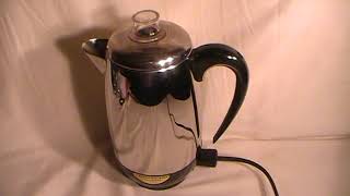 Farberware Superfast Fully Automatic Model  138 Percolator Coffee Pot [upl. by Gottwald]