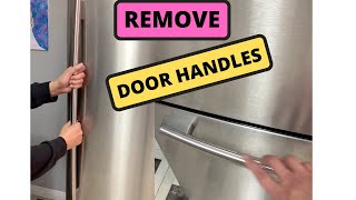 SHORTS How to remove LG Fridge Door Handle [upl. by Ynhoj450]