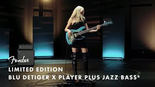 Exploring the Limited Player Plus x Blu DeTiger Jazz Bass®  Fender Artist Signature  Fender [upl. by Aicirtap]