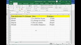 Comment faire un PUBLIPOSTAGE WORD EXCEL comment générer des lettres automatiquement base données [upl. by Cown408]