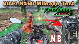 2024 Bajaj Pulsar N160 Mileage Test  Shocking Result N160 Mileage Test   n160 kitna deti hai 😱 [upl. by Nylauqcaj858]