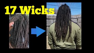 Combining Locs into 17 Wicks [upl. by Kozloski]