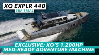 EXCLUSIVE XOs 1200hp Medready adventure machine  XO EXPLR 44 sea trial  Motor Boat amp Yachting [upl. by Htiderem761]