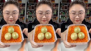 ASMR TOBIKO EGGS  BIG BITES EXTREMELY SATISFYING CRUNCHY EATING SOUNDS [upl. by Niamor]