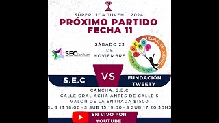 SUPERLIGA JUVENIL SAN JUAN  SEC VS FUNDACIÓN TWEETY [upl. by Woody179]