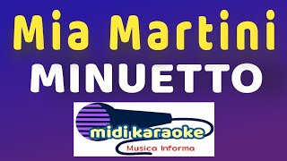 Mia Martini  MINUETTO  karaoke [upl. by Champaigne]