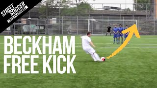 Learn David Beckham Free kick  Street Soccer International [upl. by Cariotta893]