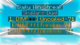 1 Skywars Duels Leaderboard Player [upl. by Gusta837]