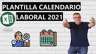 Plantilla de calendario laboral 2021 en Excel [upl. by Jehiah831]