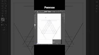 Penrose Triangle Designpenrose Triangle design Appleflavour lineart illustration highlight [upl. by Rosina]