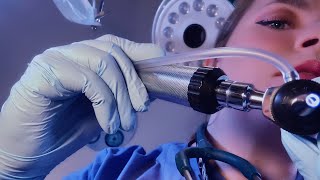 ASMR Hospital Taking Care of Your Double Ear Infection  Ear Exam Ear Cleaning Ear Massage [upl. by Remmos]