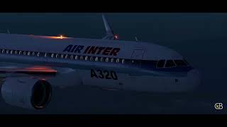 Air Inter Flight 148  Crash Animation 3 [upl. by Petrick]