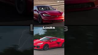 Tesla Model S Plaid VS Chevy Corvette C8 Z06 [upl. by Bibi]