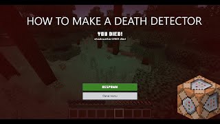 How to make a death counter in MinecraftBEDROCK [upl. by Hermann]