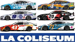 NASCAR Cup Series Clash at the Coliseum 2024 Paint Scheme Preview [upl. by Koby982]