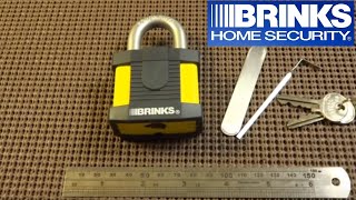 73 Brinks 50mm Maximum Security Padlock Picked [upl. by Natehc]