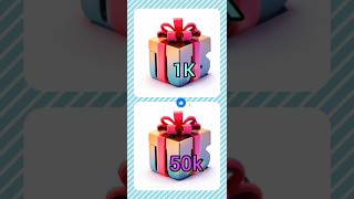 1k vs 50k choose your gift box 🎁giftbox shorts viral gift chooseyourgift chooseone gifts [upl. by Bruell388]