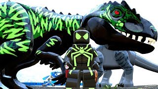 HOMEMARANHA FURTIVO BIG TIME E SEU DINOSSAURO no LEGO Jurassic World Criando Dinossauros 71 [upl. by Annauqal]