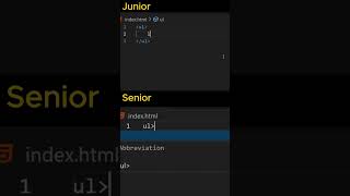 UL vs LI  Junior vs Senior Dev Tips  HTML List Styling shorts [upl. by Turnheim]