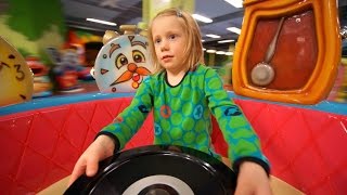 Family Fun Carousel at Busfabriken Lekland Norrköping indoor playground [upl. by Licec]