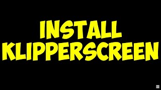 How to Install the KlipperScreen on Ender 3 [upl. by Ettebab]