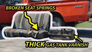 Remove THICK Gas Tank Varnish and Bench Seat Repair [upl. by Leicester]