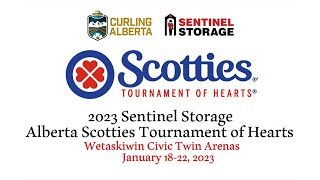 Casey Scheidegger vs Kelsey Rocque  Draw 5  Sentinel Storage Alberta Scotties [upl. by Rutherford]