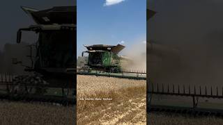 50ft JOHN DEERE Draper Head bigtractorpower johndeere combine wheat harvest [upl. by Buchanan]