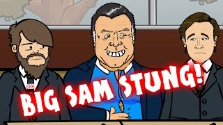 BIG SAM STUNG  exclusive Allardyce video footage by The 442oons Telegraph PARODY [upl. by Ahcirt]