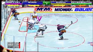 2 on 2 Open Ice Challenge Los Angeles Kings Vs Anaheim Mighty Ducks Arcade MAME [upl. by Pellegrini456]