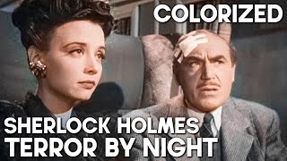 Sherlock Holmes  Terror by Night  COLORIZED  Basil Rathbone  Full Movie [upl. by Furnary]