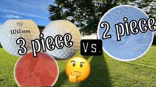 2 piece vs 3 piece golf ball [upl. by Ferwerda]