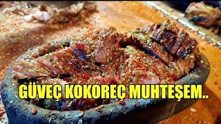 SİZİN TERCİHİNİZ NE OLURDU GÜVEÇ KOKOREÇ Mİ DOLMA KOKOREÇ Mİ SOKAK LEZZETLERİ [upl. by Cristal947]