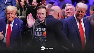 🇺🇸 Presidentelect Donald Trump arrives at Madison Square Garden alongside Elon Musk UFC309 😮‍💨 [upl. by Callahan]