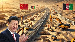 China Conquers the Desert Again Builds Railway Connecting Afghanistan and Iran [upl. by Nol]