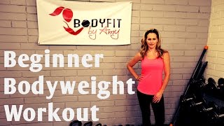 20 Minute Beginner Bodyweight Workout for Fat Loss and Strength [upl. by Farny]