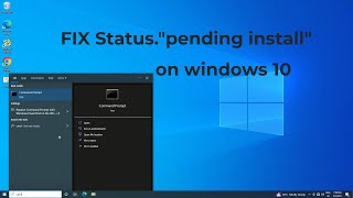 How To Fix status quot pending install quot in windows 10 2 solution fixed  2023 [upl. by Lull]