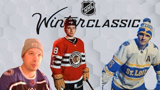 Blackhawks Blues Winter Classic Jerseys Reaction [upl. by Mathre]