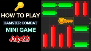 HOW TO PLAY HAMSTER KOMBAT MINI GAME July 22 [upl. by Valdes]