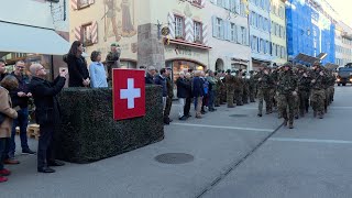 Vorbeimarsch der Armee Defilee in Liestal [upl. by Siednarb]