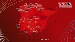 VUELTA 2024  Découvrez le parcours complet du Tour dEspagne [upl. by Ynohtnaluap510]