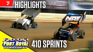 410 Sprints at Port Royal Speedway 51824  Highlights [upl. by Acisse]