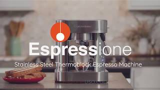 Espressione Stainless Steel Automatic Pump Espresso Machine with Thermo Block [upl. by Klina504]