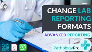 How Change Pathology Lab Report Format Style  Pathology Pro [upl. by Brie914]